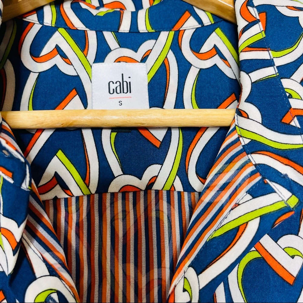 Cabi Heart Chain Design Pattern Blur Mini Midi Co… - image 5